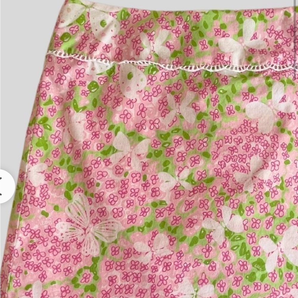 Lilly Pulitzer Gossip Fairycore Butterfly Print Cotton Skirt